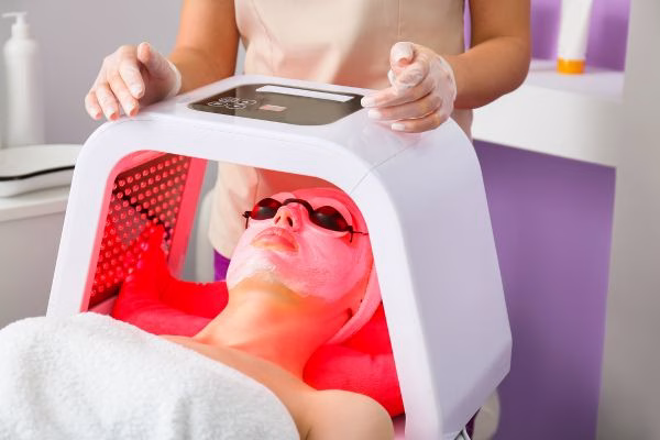 La fototerapia con luz roja o fotobiomodulación utiliza láseres de baja intensidad para estimular procesos de curación en la piel.