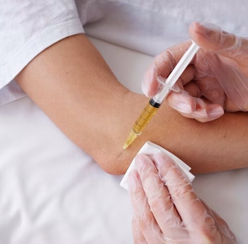 Tratamiento de traumatología con infiltración